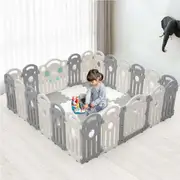 22 Panels Playpals Kids Playpen Baby Safety Gate Toddler Fence Child Play Game