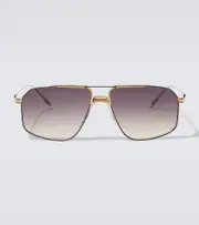 [Jacques Marie Mage] Jacques Marie Mage Jagger aviator sunglasses One Size gold