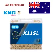KMC 11 Speed 118 Links X11SL Ti-N Gold SuperLight MTB Bicycle Road Bike Chain AU