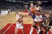 Playoffs Chicago Bulls Michael Jordan vs Detroit Pistons Bill Laim- Old Photo