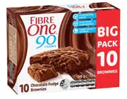 Fibre One Chocolate Fudge Brownie Bars 10 Pack