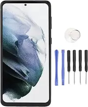 6.7 Inch S21 Plus Assembly with Frame, High Resolution LCD 3D Touch Digitizer Replacement for S21 Plus 5G Phone Touch Screen (Black)