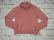 Cynthia Rowley Girls Pink Sparkle Turtleneck Sweater Size Small 5/6