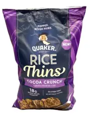 Quaker Gluten Free Cocoa Crunch Rice Thins 5.5 oz