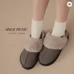 [明天出貨] SPACE PICNIC｜正韓-絨毛麂皮厚底拖鞋-4色(現貨)【K21104025】