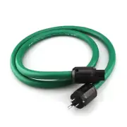 Copper and Silver Mixed Cord with Rhodium Plated US Plug Hi-Fi Audio Power Cable