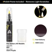 Touch Up Paint For Subaru All Models 85F Dark Purple With Polish Paste