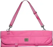 Mercer Culinary 7-Pocket Knife Roll Storage Bag, One Size, Pink