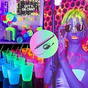 LED Blacklight Bar UV Strip Light Purple USB Interface with Switch T5 Integrated Bulb 6W for Blacklight Poster Body Paint Glow Halloween Decor Christmas Party