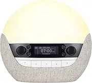 Lumie Bodyclock Luxe 700FM Light Alarm Clock, FM Radio, Bluetooth Speaker & Low Blue Light for Bedtime