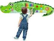 Batlofty Crocodile Wooden Activity Wall Panel