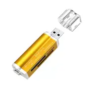 USB Memory Card Reader Adapter All In One for Micro SD MMC SDHC TF M2 MS Duo