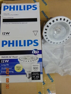 Philips 12w 120v PAR30S END FL36 3000 SS AF Airflux LED Dimmable Bulb 426964