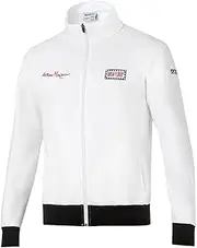 Sparco Unisex Sudadera Coat, White, XXL