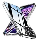 For iPhone 16 Pro Max 16 15 12 11 XR Slim Acrylic Crystal Clear Shockproof Case