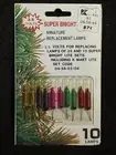 Vintage Kmart Miniature Replacement Lamps 3.5 Volt For Christmas Light Sets