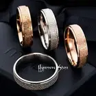 SILVER / ROSE / GOLD STARDUST SHIMMER MATTE BAND STACKING ETERNITY WEDDING RING