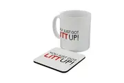 Grindstore You Just Got Litt Up Mug & Coaster Set (White) (One Size)