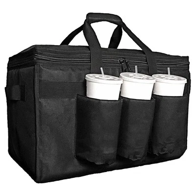 Food Delivery Bag with Cup Holders/Drink Carriers Great for Beverages,5757