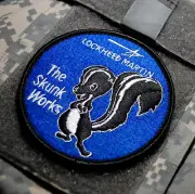 LOCKHEED-MARTIN SKUNK WORKS BLACKBIRD MACH 3+ SR-71 SPY PLANE vêlkrö PATCH