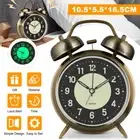 Alarm Clock Bedside No Ticking Clear Display Battery Power Silent Luminous Clock