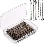 AIEX 50Pcs Hair Pins Kit Hair Clips Secure Hold Bobby Pins Hair Clips for Women Girls and Hairdressing Salon (Brown)