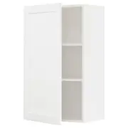 METOD wall cabinet with shelves, white Enköping/white wood effect, 60x37x100 cm
