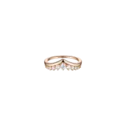 (W) Pandora Timeless Wish Floating Pave Ring Rose Gold Plated