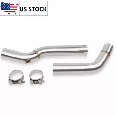 For Honda CBR1000RR 2004-2007 51mm Exhaust Muffler Slip On Middle Pipe Silencer