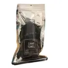 HERSCHEL SUPPLY TRAVEL CAMP TOWEL Black with Mesh Bag Size 30 3/4" x 49 3/4"