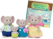 Li'l Woodzeez – The Oliphant Elephant Family – Set of 4 Collectible Posable...