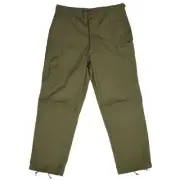 VINTAGE US ARMY RIP STOP TROPICAL COMBAT TROUSERS 1967 LARGE REG NOS NEW