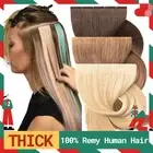 Invisible Tape In Russian Remy Human Hair Extensions Skin Weft Full Head 150PCS