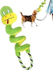 Dog Chew Toy | Puppy Toys for Teething | Chew Resistant Plush Pet Squeaky Rope for Teething Hygiene Training Exercise