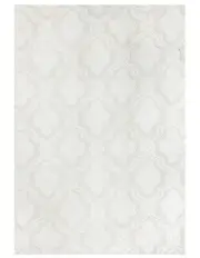 [Marlow] Fluffy Faux Rabbit Fur Soft Shaggy Floor Rugs 10mm Pile 200x290 in White