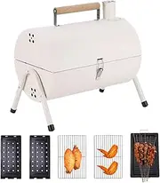 Camping Portable Barrel Grill, Small Multi-purpose Outdoor BBQ Smoker For Backyard, Home, Balcony, Camping, Patio, Picnic