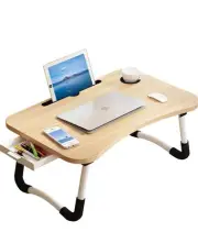 Laptop Bed Foldable Lap Desk,Portable Table,Stand ,Cup Holder Drawing & Eating