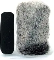 13cm Furry MIC Windshield Windscreen Compatible for Sony ECM-XM1 CG1 NV1 PS1 HVR HD1000U HXR-MC2000E MC2500 XLR-A2M K1M K2M CG50BP Audio-Technica AT875R Camcorder Microphone