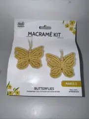 Needle Creations Butterflies Macrame Kit. Makes 2
