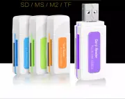 High Speed Mini USB 2.0 TF Micro SD T-Flash Memory Card Reader Adapter