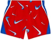 [Nike] Big Girls Dri-FIT Printed Running Shorts (as1, Alpha, m, Regular, U_R(DA1082-657)/B, Medium, Regular)