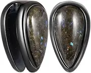 [MoDTanOiz - Flesh tunnels] (1 Pair) Stainless Steel Captive Bead Ring Hoop Clicker Ear Weight Gauge Earring Ear Piercing available size 5/8 inch (16mm), 5/8 = 16mm, Stainless Steel, no gemstone