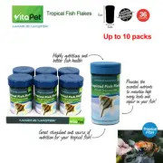 Up to 360g Tropical Fish Flake AQUARIUM FISH FLAKE FOOD For All Tropical Fish