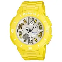 在飛比找Yahoo!奇摩拍賣優惠-CASIO BABY-G 海綿浮刻淺水概念錶-黃/BGA-1
