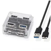 4 Port USB 3.0 2.0 Hub Splitter 5Gbps USB A Slot Docking Station Multiple7121