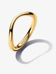 New Authentic Pandora Organically Shaped Band Ring 14k Gold plated-163314C00