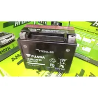 在飛比找蝦皮購物優惠-40年經銷商 湯淺 YUASA YTX20L-BS 18.9