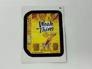 2012 Wacky Packages Series 9 Pink #20 Weak Thins - Brand New Sticker