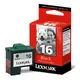 Lexmark 10N0016 #16 原廠高容量黑色防水墨水匣