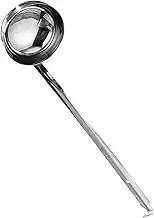 VINTORKY Stainless Steel Kitchen Ounce Spoon Long Handle Cooking Spoon for Restaurant Use